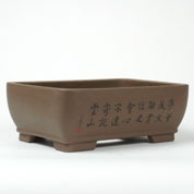 Vaso Cermica Bonsai - Rectangular - 34 x 25 x A12